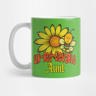 Unbelievable Aunt Sunflowers and Bees Mug